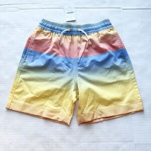 Crewcuts New Boy’s Rainbow Ombré Swim Shorts NWT size 7Y